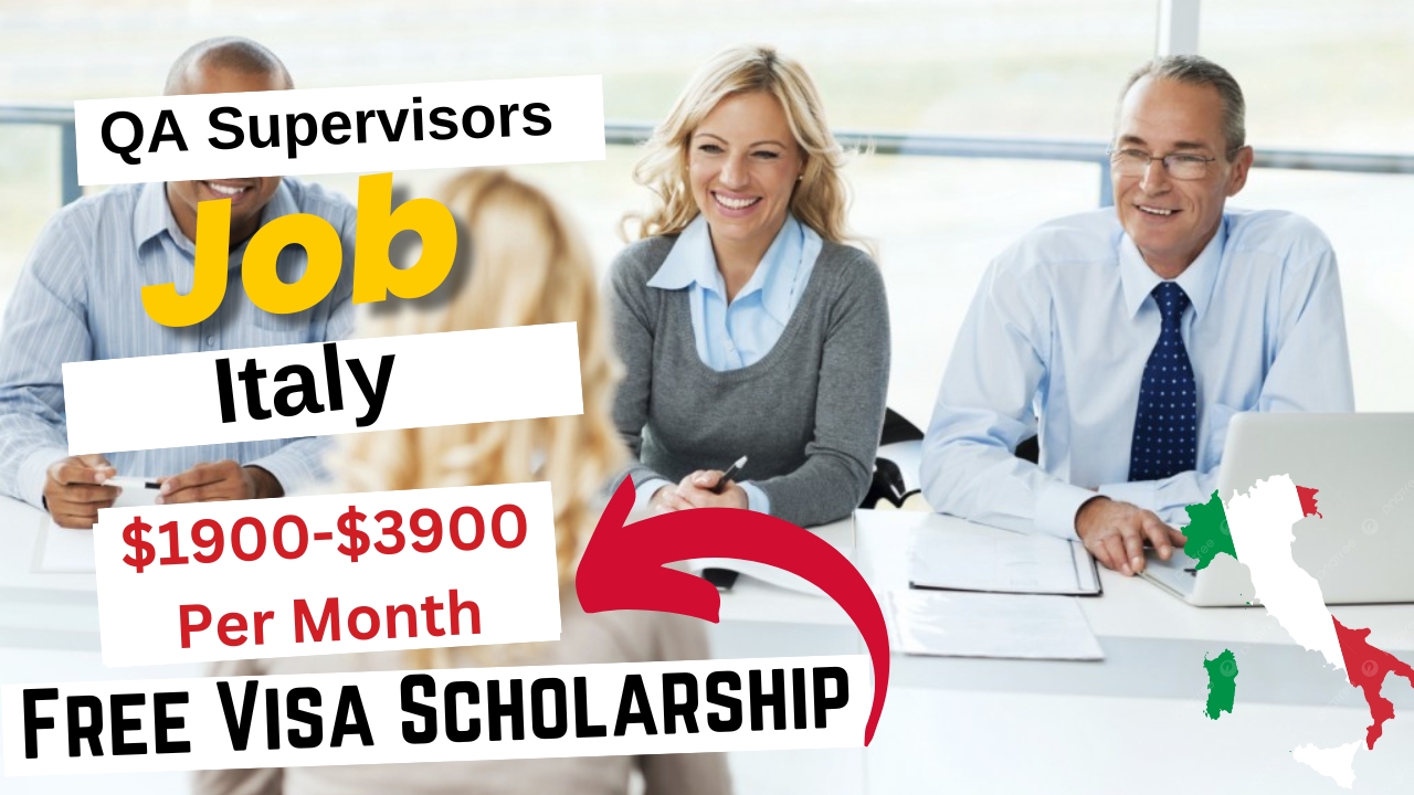 QA Supervisors Jobs in Italy with Free Visa Sponsorship