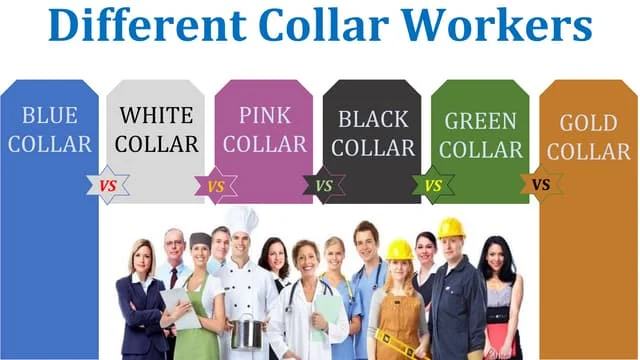 Difference between pink-collar and white collar jobs