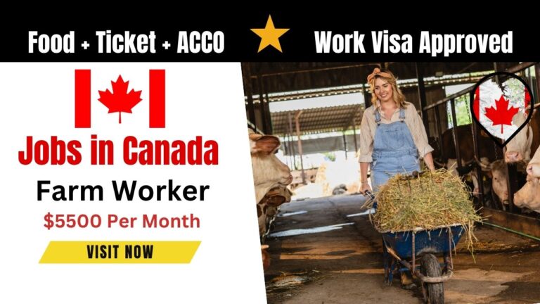 Farm Worker and Various posts Available in Canada