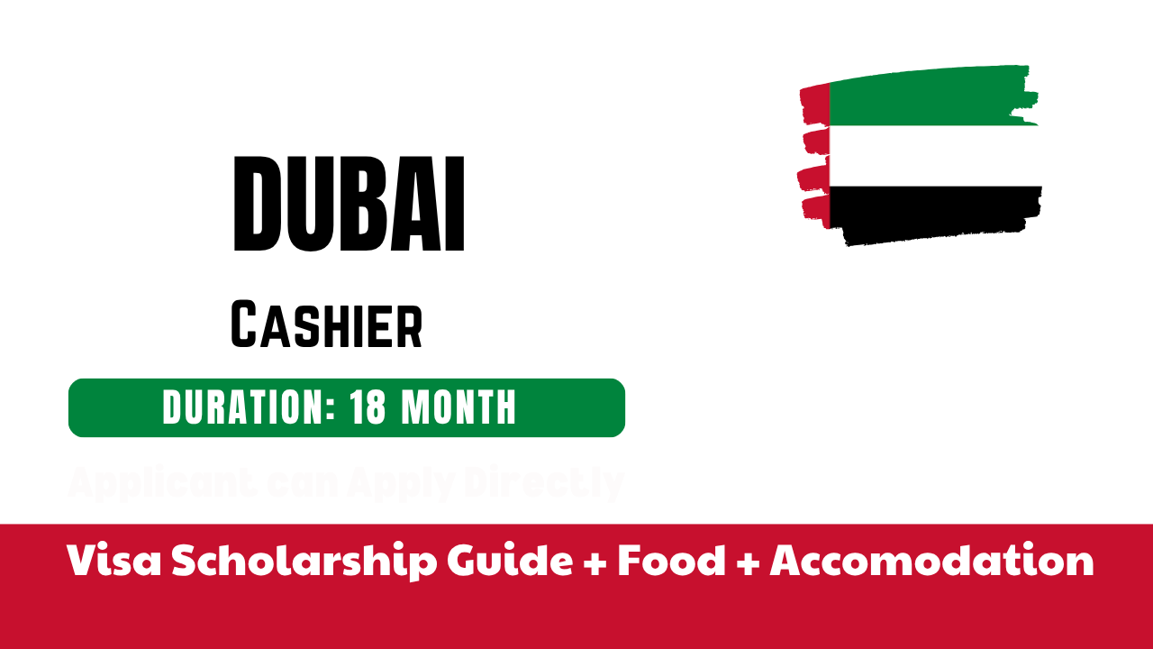 Cashier job in Dubai With Work Visa Guide
