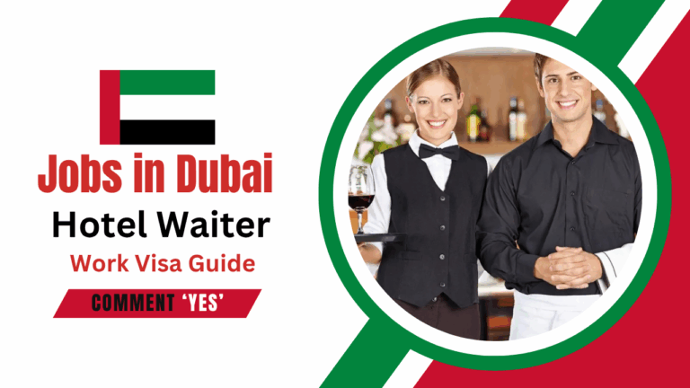 Hotel Waiter Job in Dubai