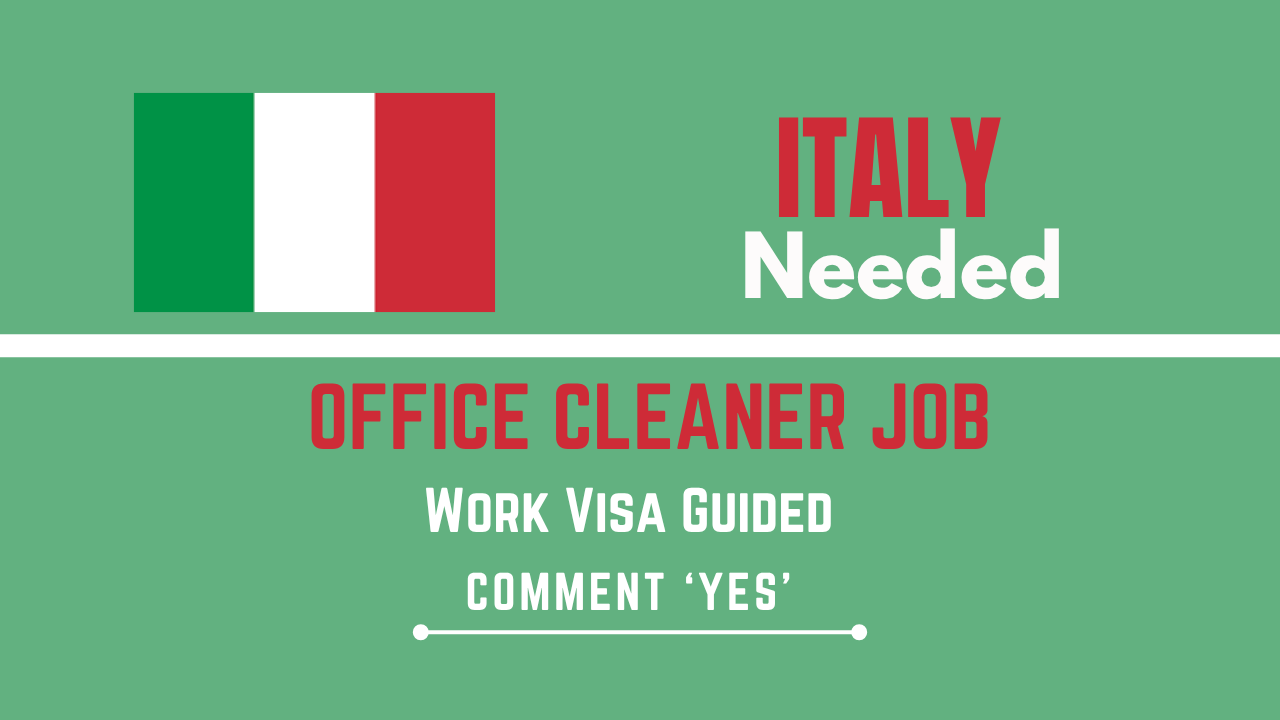 Office Cleaner job in Italy