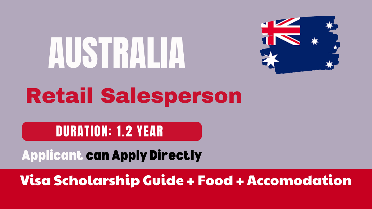 Retail Salesperson job Australia in with Work Visa Guide