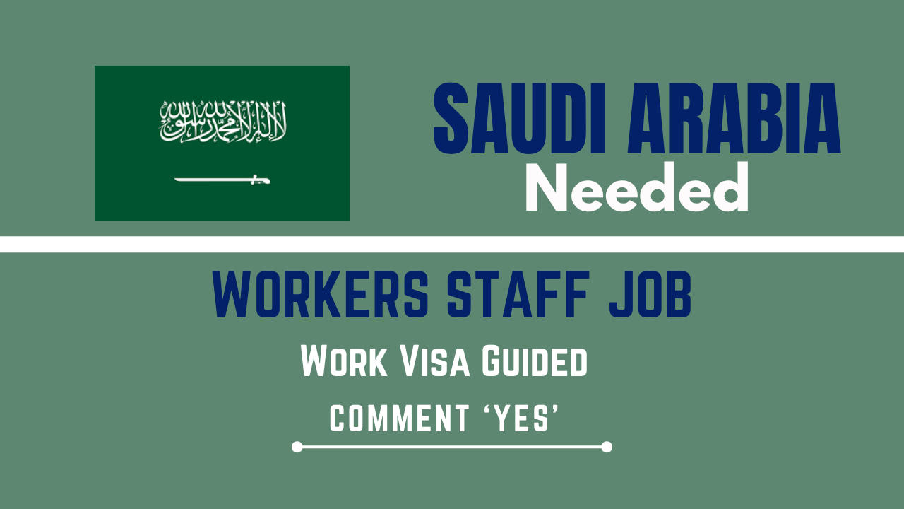 Workers Staff job in Saudi Arabia