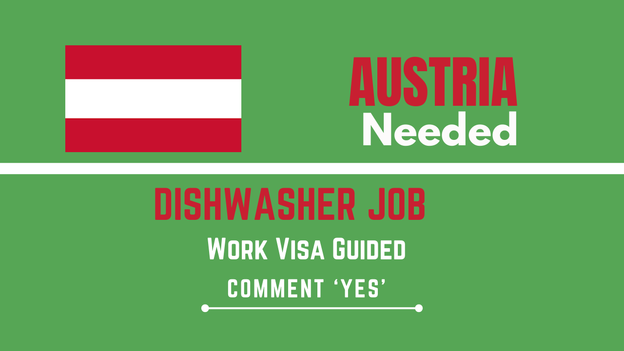 Dishwasher job in Austria