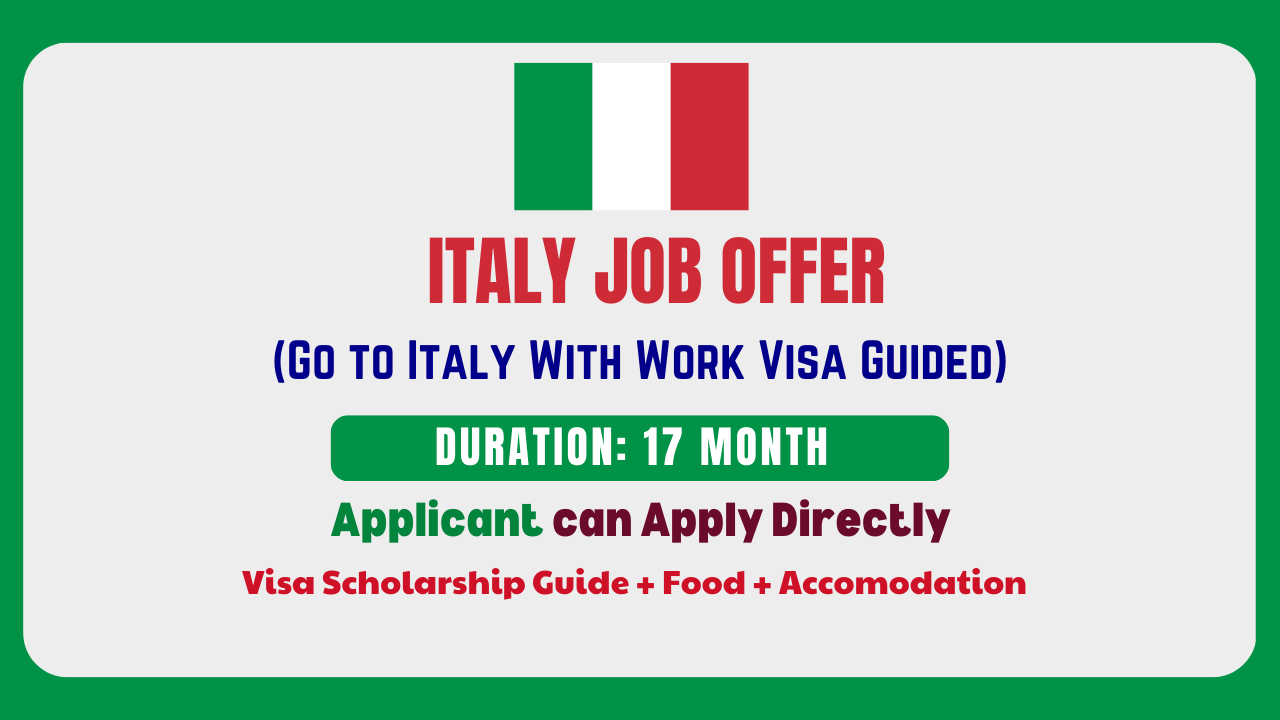 Hotel Waiter Jobs Requirements in Italy
