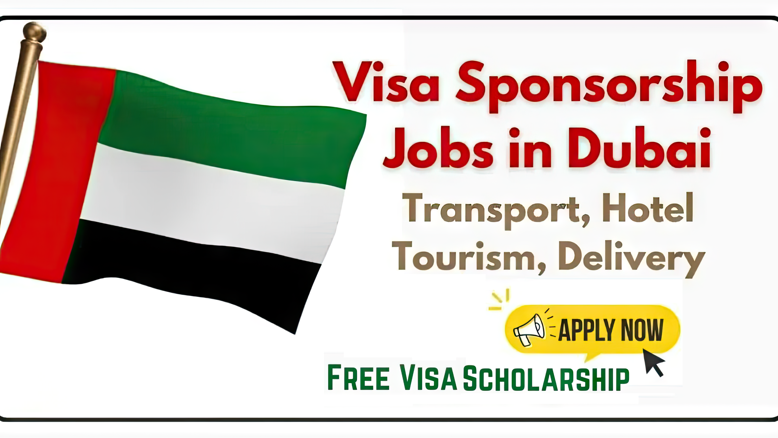 Hotel & Tourism Jobs in Dubai with Free Visa Scholarship