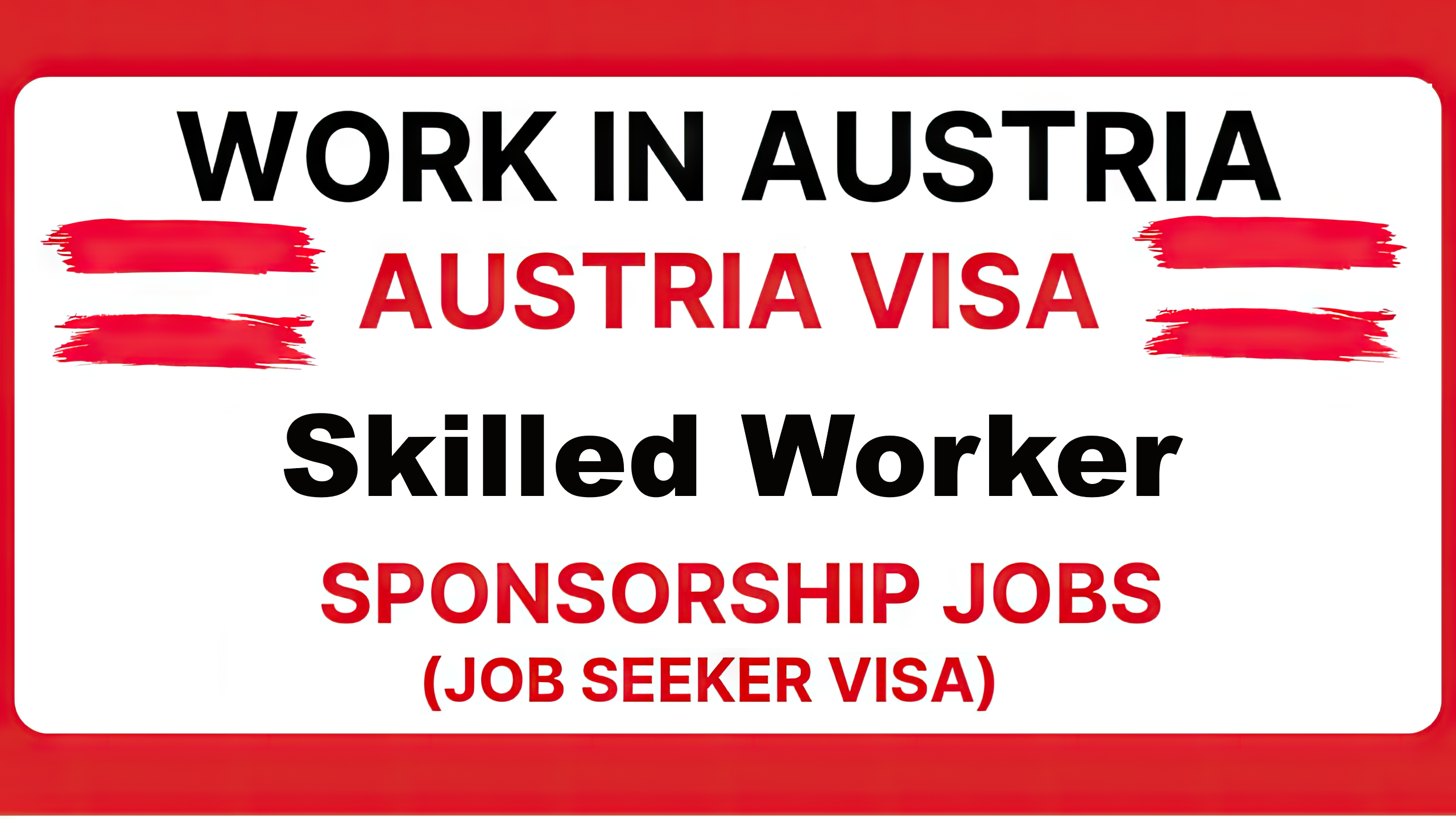 Skilled Worker Jobs in Austria with Job Seeker Visa Sponsorship