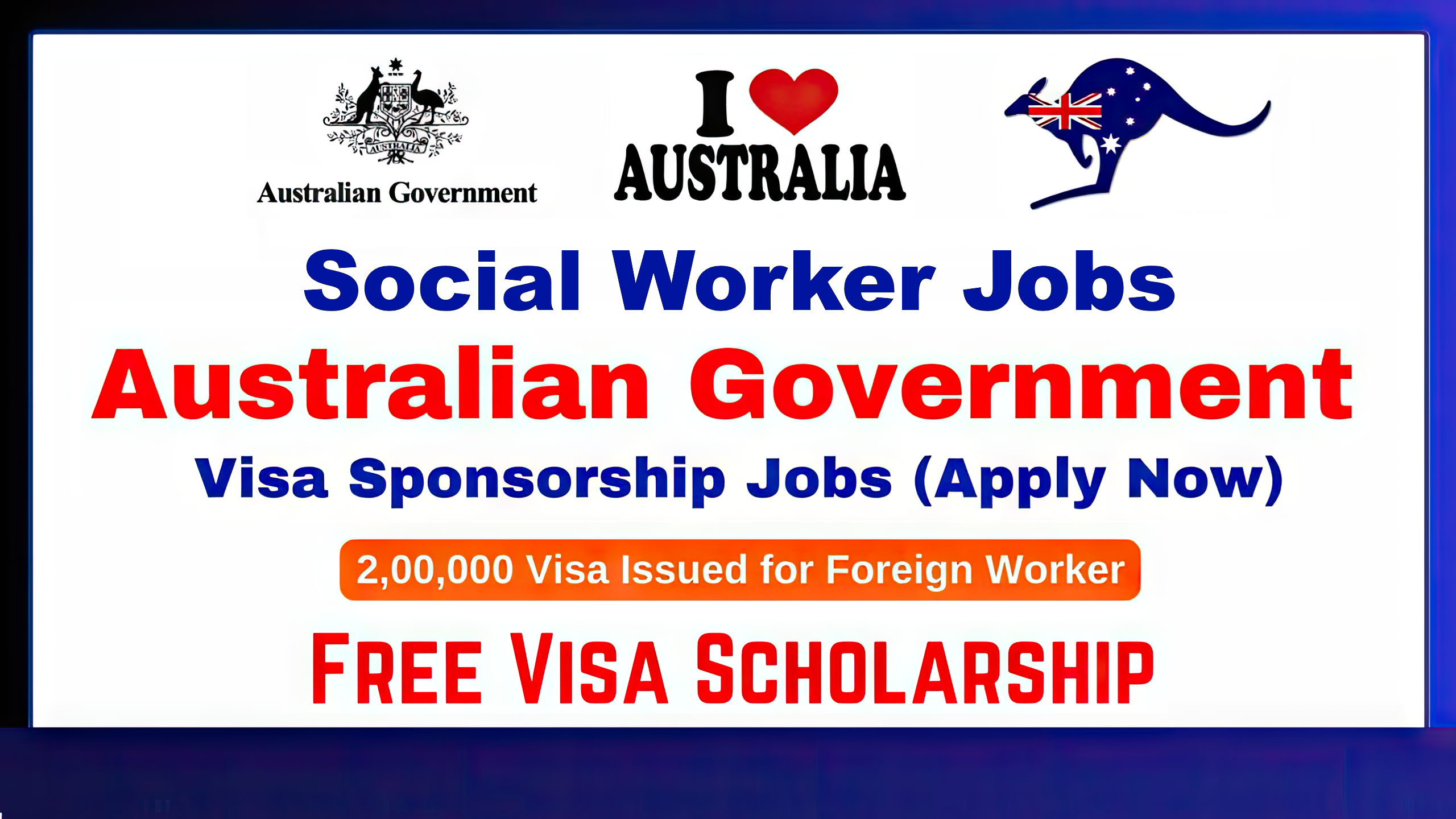 Social Worker Jobs in Australia with Visas Issued for Foreign Workers