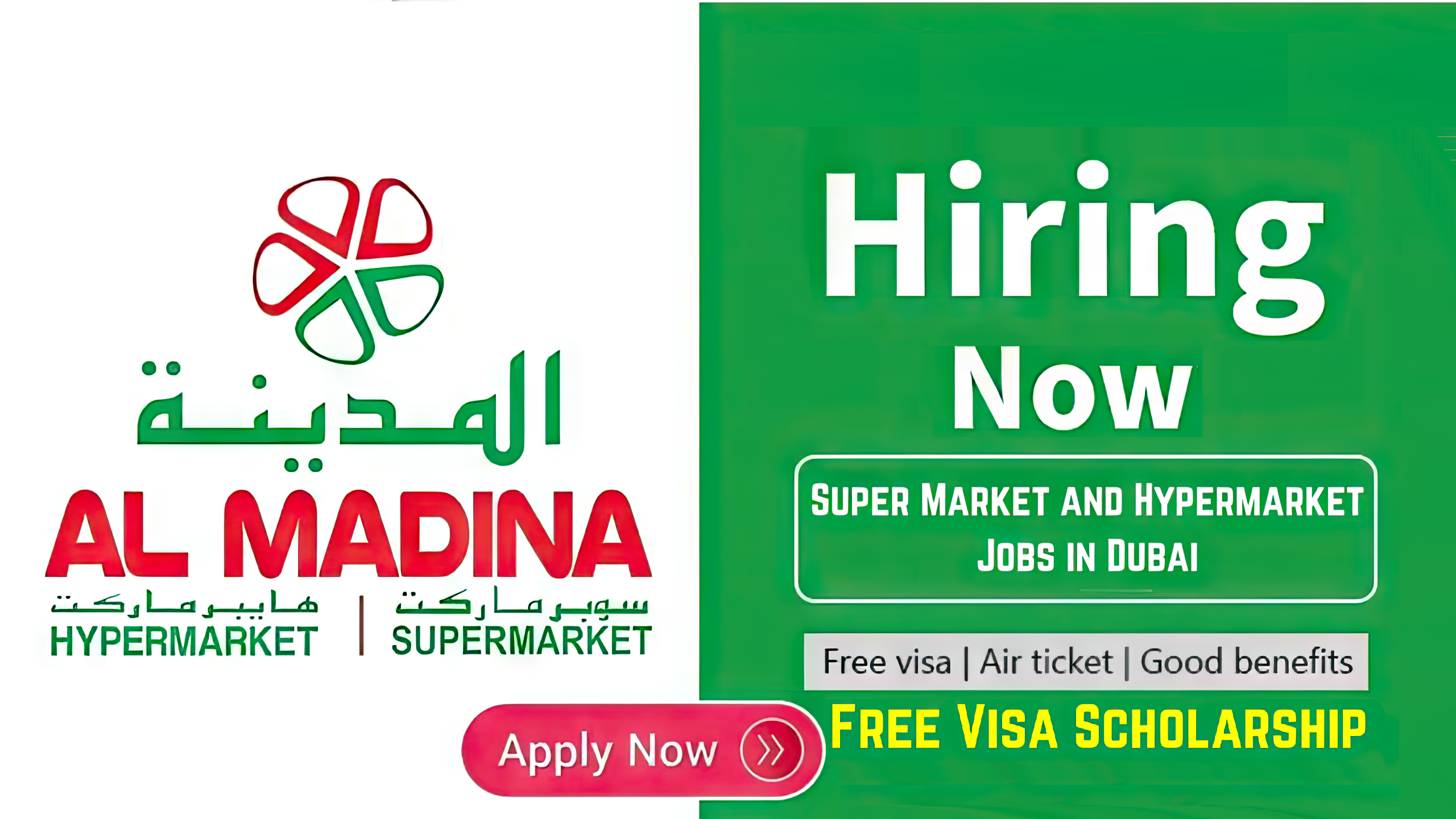 Supermarket and Hypermarket Jobs in Dubai with Free Visa Scholarship