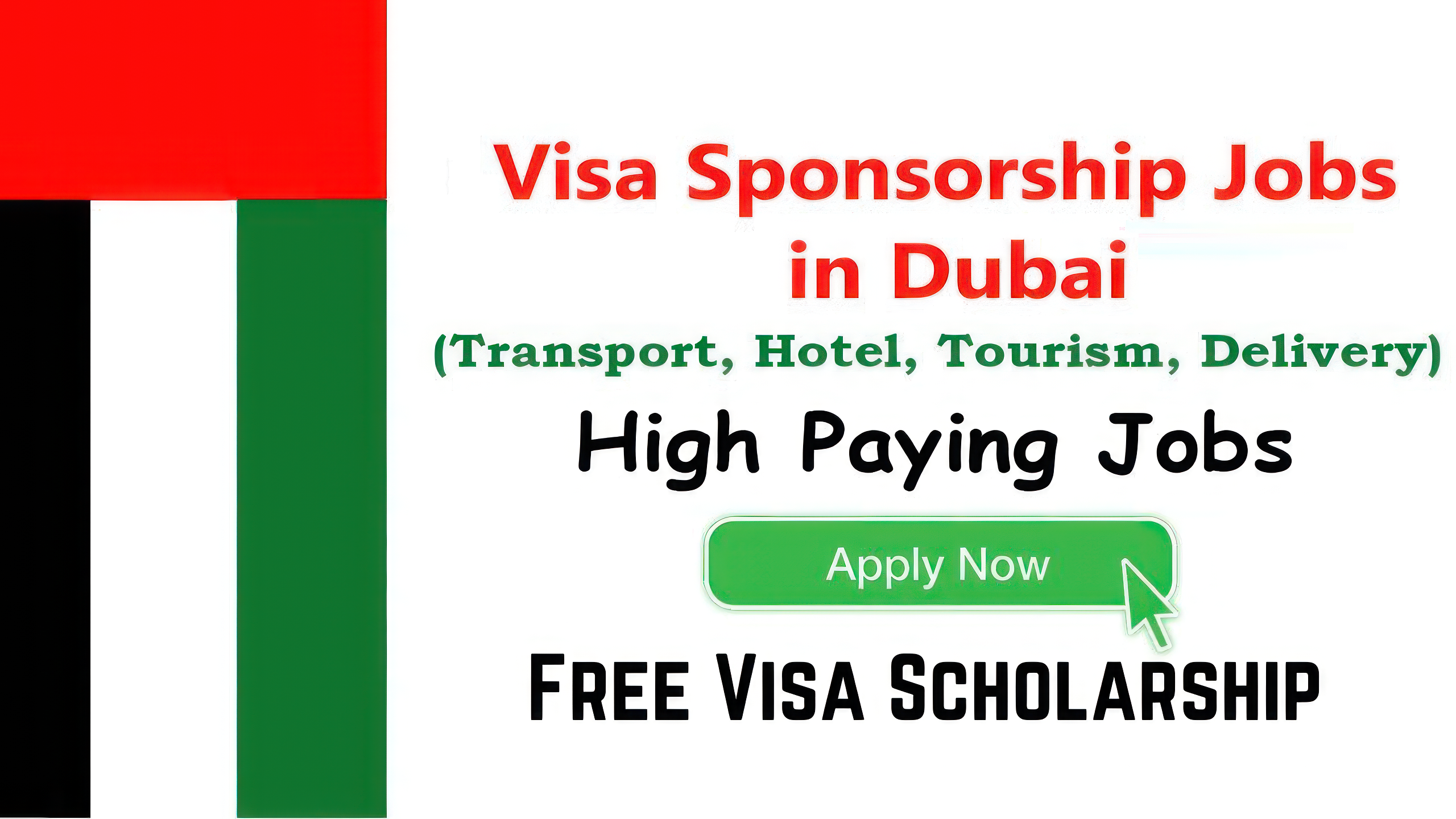 Transport and Tourism Jobs in Dubai with Free Visa Scholarship